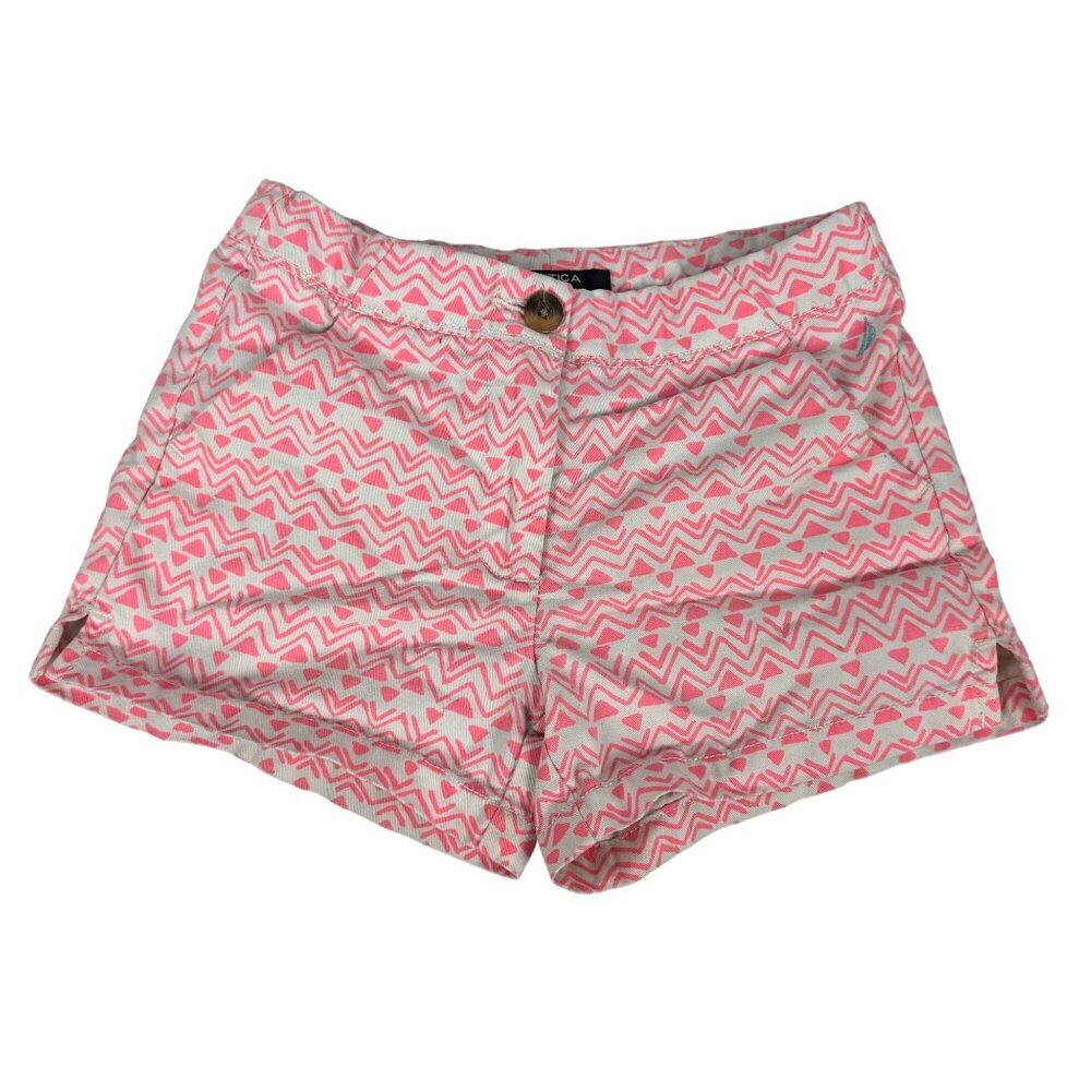 Nautica Girls' Zigzag Print Shorts Size 8